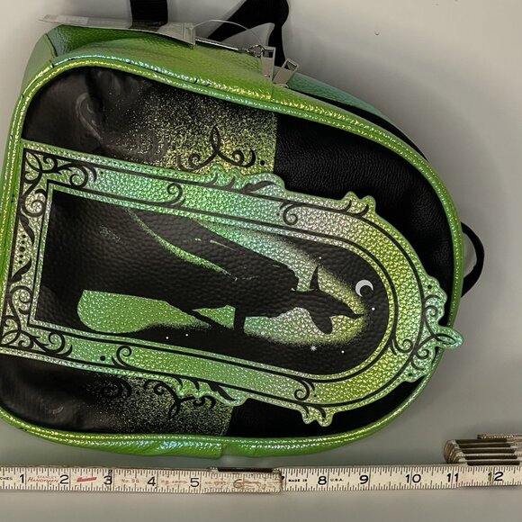 WICKED Movie No One Mourns 2024 Mini Backpack Elphaba NWT Black Green Witch main image 12